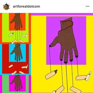 “Control the world” Graphic design print